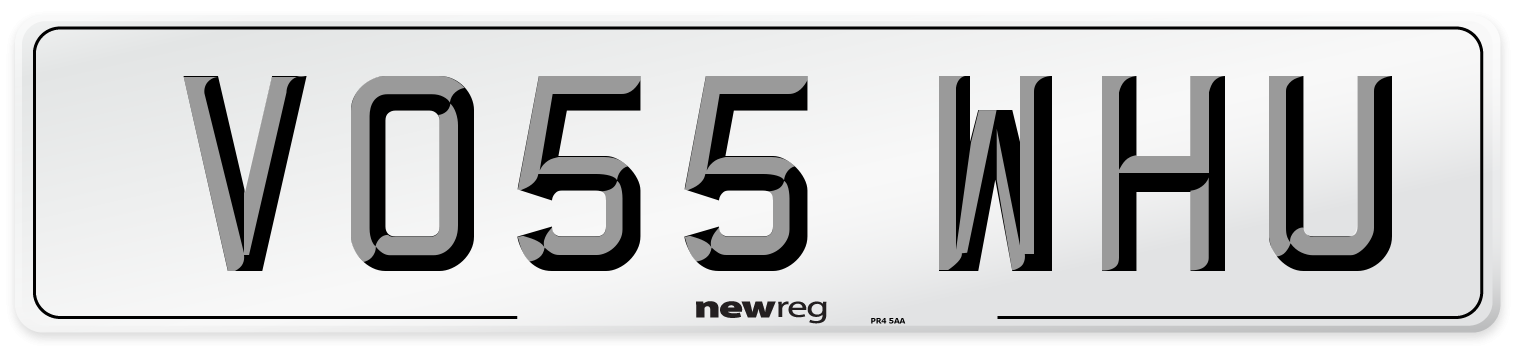 VO55 WHU Number Plate from New Reg